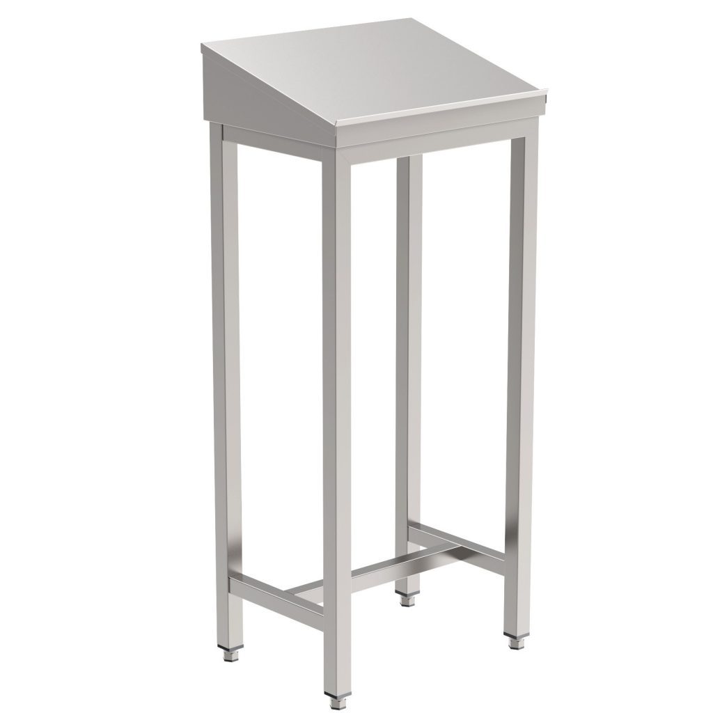 WRITING STAND WITH WELDED TUBE STRUCTURE ON FEET Cleanroom Components
